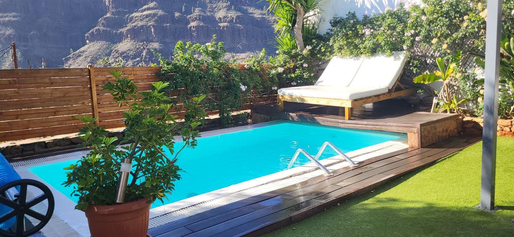 Casa Agustin Pool 27 ºc Villa Fátaga Exteriör bild